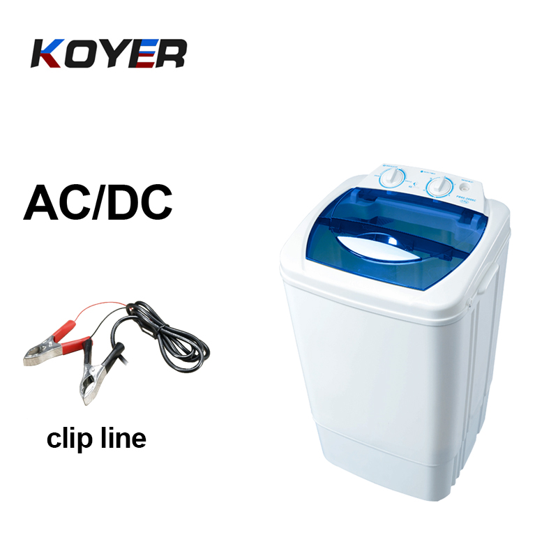 Machine à laver à cuve unique avec couvercle en verre DC